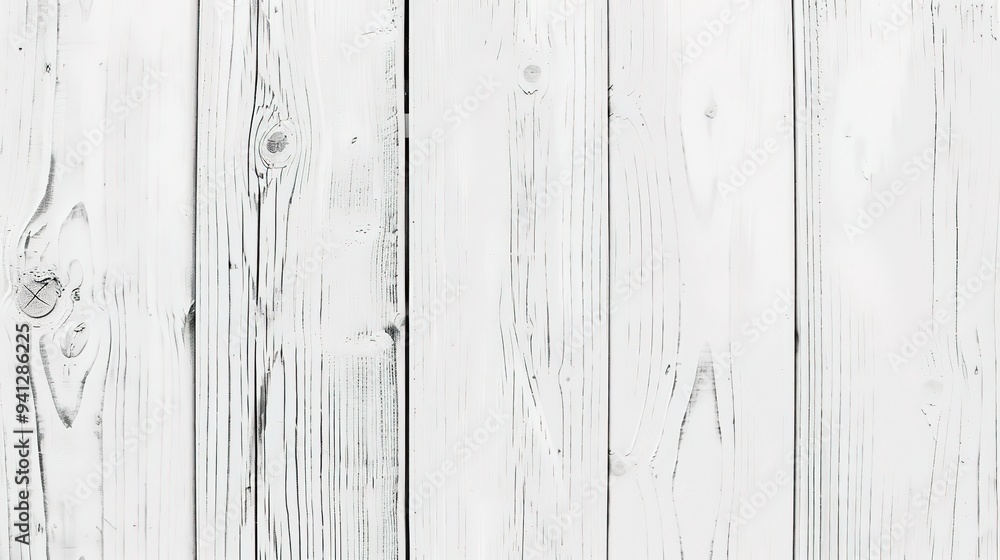 Fototapeta premium Stunning White Simple Wooden Board Background: A Rustic and Elegant Visual Treat. Showcasing the Charm of Natural Materials and Minimalist Design.