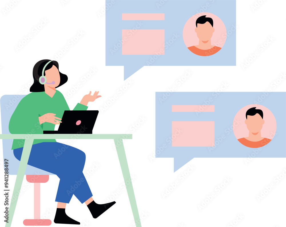 The guy is talking to customer service. The guy is talking to customer service.