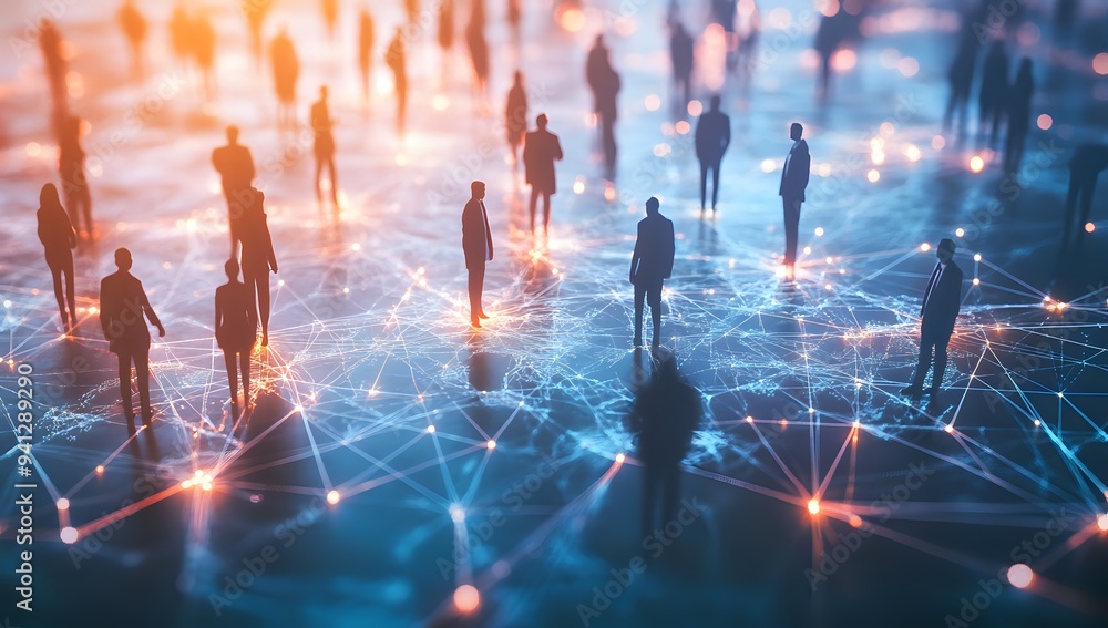 Global Network Connections: Business People Interconnected Global Network Connections: Business People Interconnected