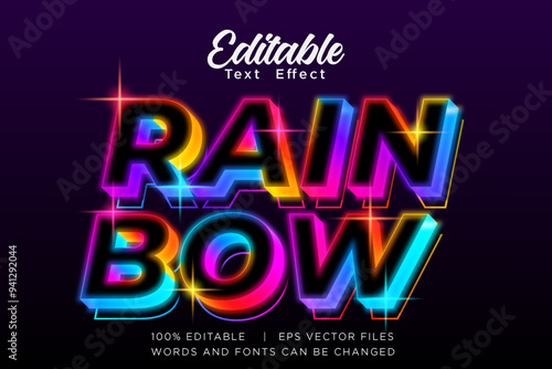 GLOW NEON EDITABLE TEXT EFFECT