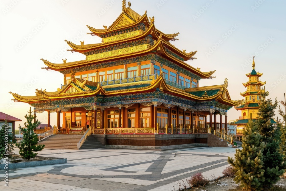 A large building with many windows, great for architectural or urban landscape shots A large building with many windows, great for architectural or urban landscape shots