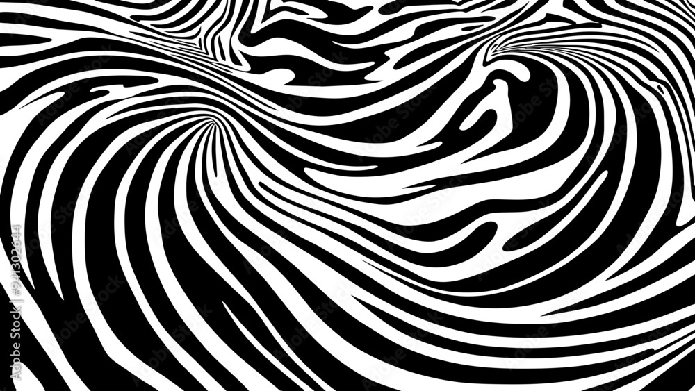 seamless pattern, liquid swirl abstract pattern in zebra color. seamless pattern, liquid swirl abstract pattern in zebra color.