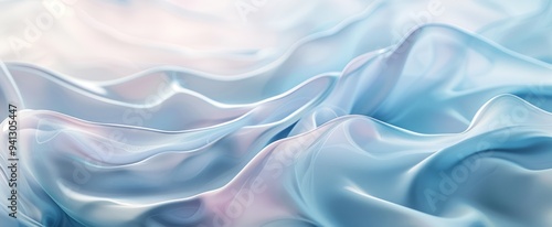 Wallpaper Mural Abstract Blue Fabric Waves Torontodigital.ca