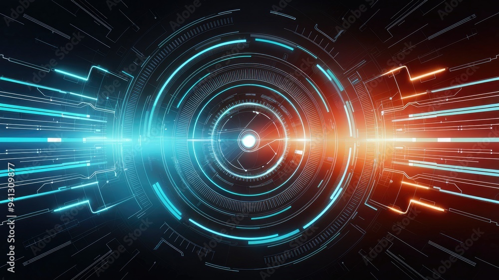Abstract Digital Technology Background with Beautiful Lines and Artistic Illustration. Abstract Digital Technology Background with Beautiful Lines and Artistic Illustration.