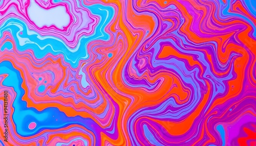 A seamless design, Colorful abstract fluid art with swirling patterns, liquid marble technique, bright color palette, Marble Waves Acrylic Background, ripple pattern, banner,created with generative ai