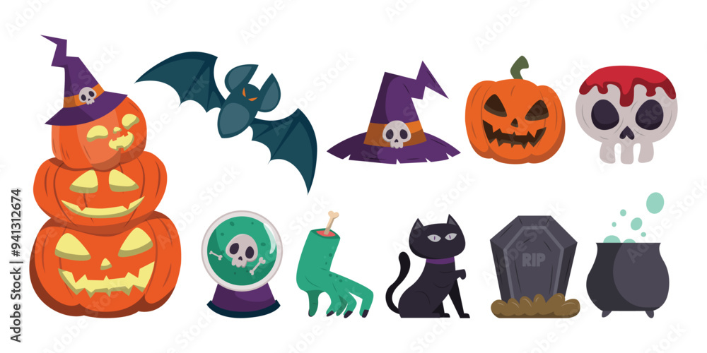 Assorted Halloween Items for Spooky Celebrations Assorted Halloween Items for Spooky Celebrations