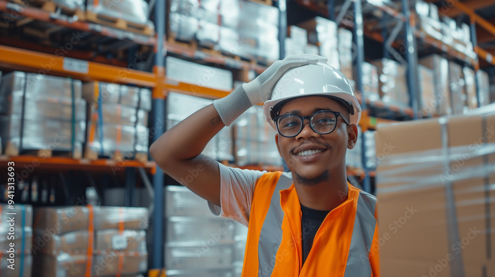 A warehouse worker. A warehouse worker.