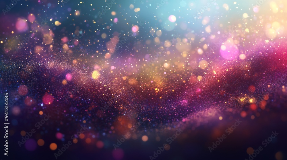 A 3D abstract fireworks display celebrating the new year of 2025 for the Christmas season