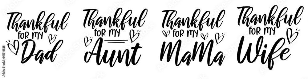 Modern Thanksgiving Trendy Retro Style Illustration, Typographic Emblems Pack Vector Illustration for Book Cover, Packaging, Presentation Modern Thanksgiving Trendy Retro Style Illustration, Typographic Emblems Pack Vector Illustration for Book Cover, Packaging, Presentation