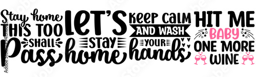 Elegant The Wine Inscriptions, Hand Lettering Collection Vector Illustration for Stationery, Poster, Magazine