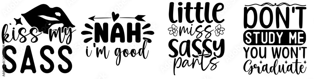 Minimalist Sassy Quotes, Typographic Emblems Collection Vector Illustration for Advertising, Motion Graphics, Flyer Minimalist Sassy Quotes, Typographic Emblems Collection Vector Illustration for Advertising, Motion Graphics, Flyer