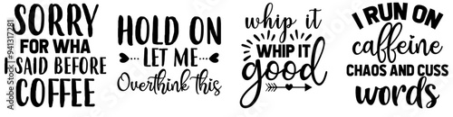 Vibrant Sarcastic Labels And Badges, Typographic Emblems Bundle Vector Illustration for Presentation, Poster, Logo