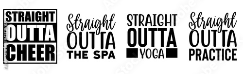 Minimalist Fitness Gym Calligraphy, Typographic Emblems Pack Vector Illustration for Greeting Card, Motion Graphics, Vouchers