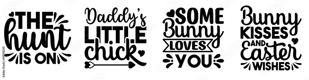 Decorative Easter Typography, Trendy Retro Style Illustration Collection Vector Illustration for Banner, Book Cover, Holiday Cards Decorative Easter Typography, Trendy Retro Style Illustration Collection Vector Illustration for Banner, Book Cover, Holiday Cards