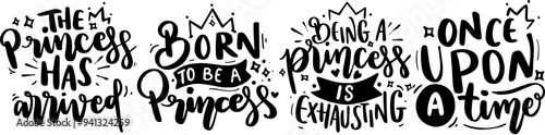 Elegant Procreate Typographic Emblems, Hand Lettering Collection Vector Illustration for Vouchers, Flyer, Poster