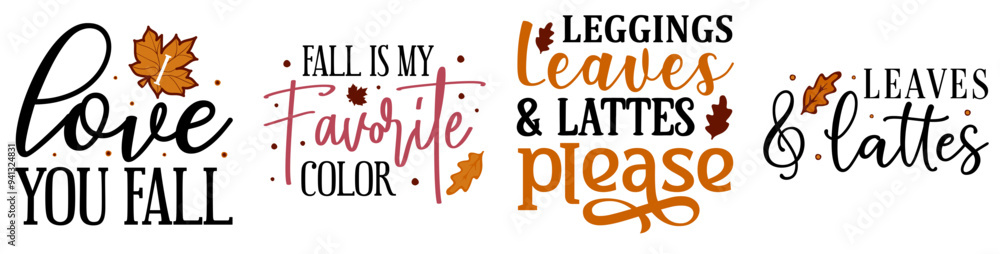 Elegant Funny Fall Yall Phrases, Calligraphy Pack Vector Illustration for Decal, Brochure, Mug Design Elegant Funny Fall Yall Phrases, Calligraphy Pack Vector Illustration for Decal, Brochure, Mug Design