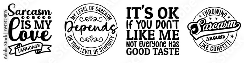 Classic Funny Phrases, Hand Lettering Collection Vector Illustration for Gift Card, Newsletter, Brochure