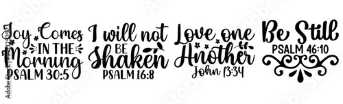 Elegant Bible Verse Typography, Invitation Bundle Vector Illustration for Flyer, Printing Press, Magazine