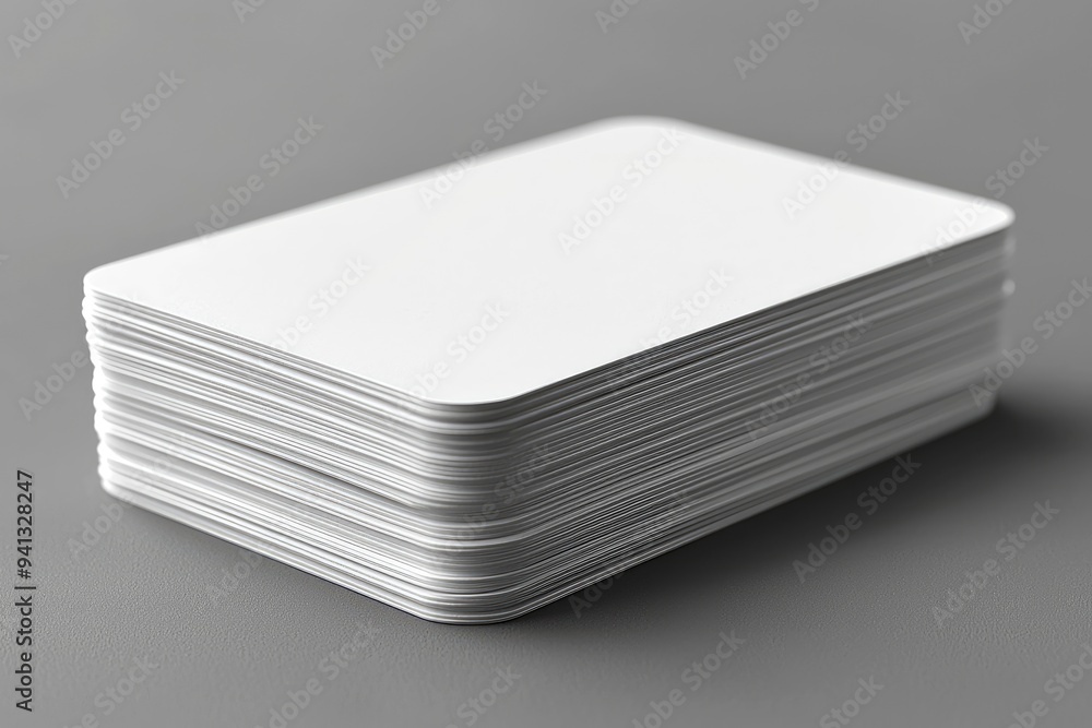 Stack of Blank Business Cards Mockup Stack of Blank Business Cards Mockup