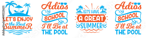 Minimal Summer Calligraphy, Labels And Badges Collection Vector Illustration for Vouchers, Social Media Post, Greeting Card