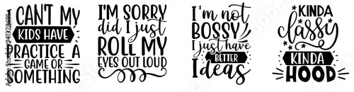 Colourful Sarcastic Labels And Badges, Quotes Collection Vector Illustration for Gift Card, Banner, Postcard