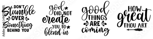 Creative Inspirational Trendy Retro Style Illustration, Hand Lettering Pack Vector Illustration for Flyer, Advertising, Bookmark