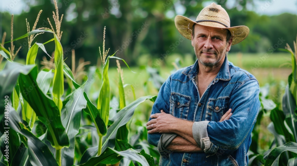 The Farmer in Cornfield The Farmer in Cornfield