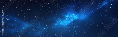 Background night sky with stars in a 3D cartoon rendering