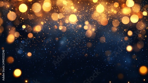 Decorative fireworks background at night for the holidays