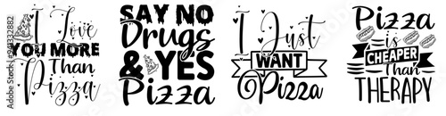 Modern Planner Hand Lettering, Trendy Retro Style Illustration Bundle Vector Illustration for Newsletter, Mug Design, Presentation