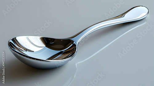 Shiny Metal Spoon Illustration