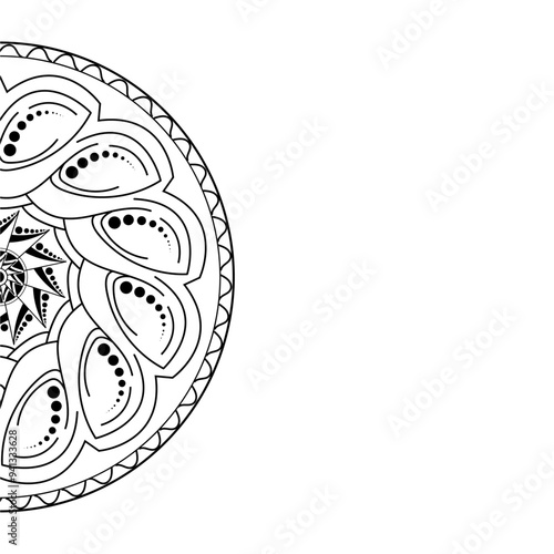 Mandala art stock vector illustration