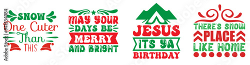 Vibrant Christmas Labels And Badges, Phrases Set Vector Illustration for Stationery, Book Cover, Wrapping Paper