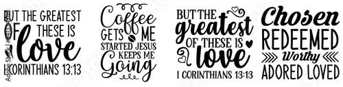 Modern Christian Typography, Invitation Bundle Vector Illustration for Gift Card, Newsletter, Mug Design