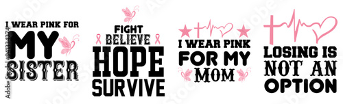 Modern Cancer Hand Lettering, Trendy Retro Style Illustration Collection Vector Illustration for Brochure, Label, Stationery