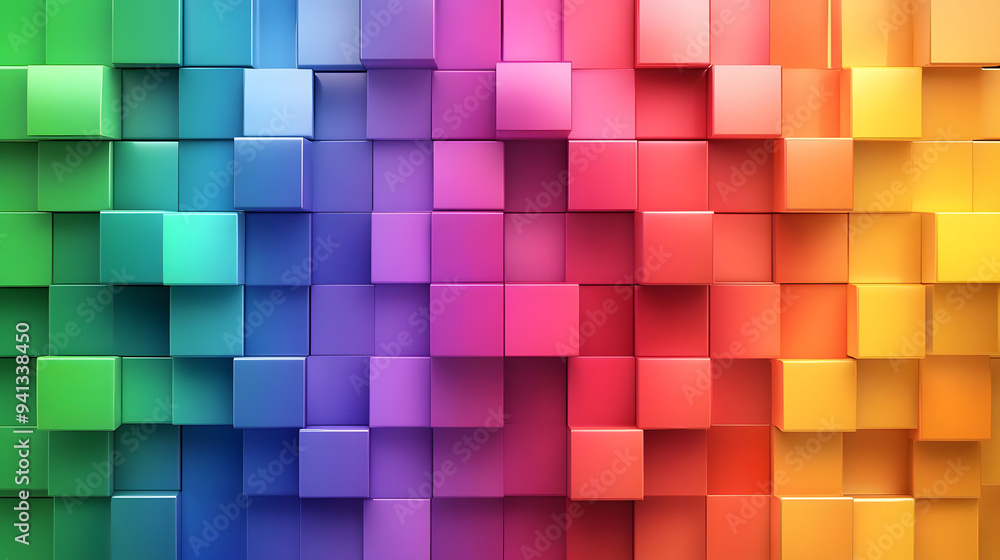 Abstract colorful geometric background, rainbow backdrop illustration, vibrant colors Abstract colorful geometric background, rainbow backdrop illustration, vibrant colors