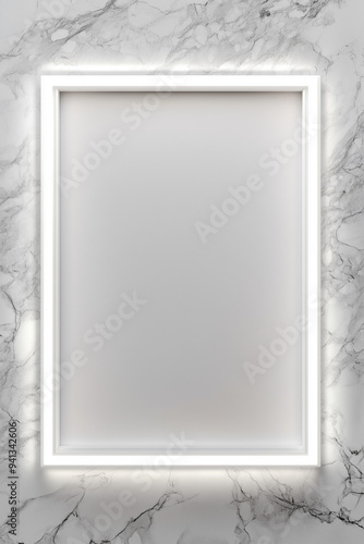 LED white wall frame