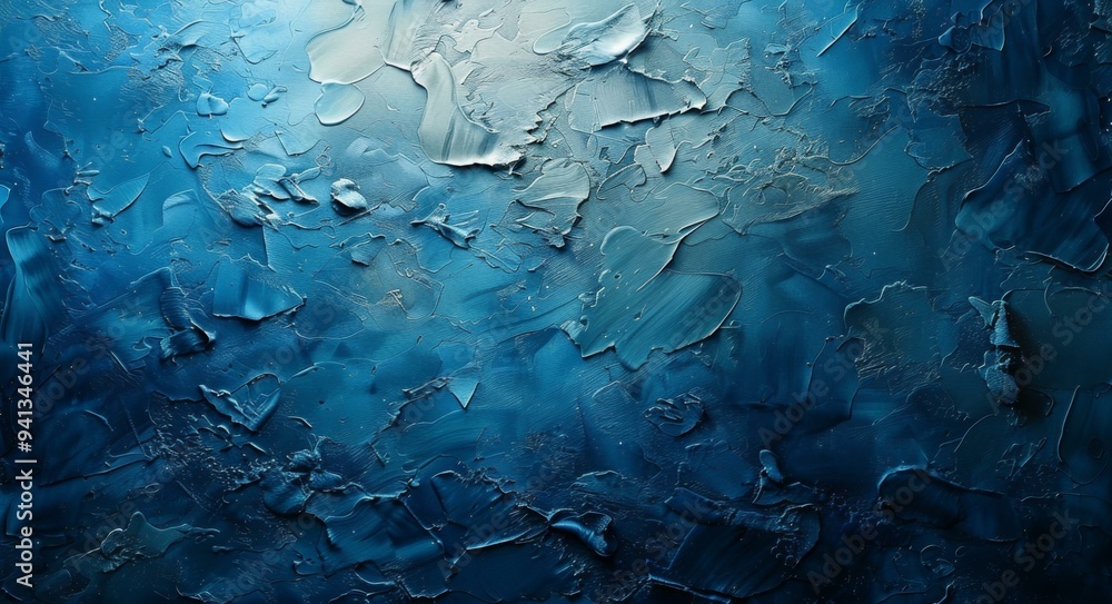 Abstract Art, Blue Palette, Oceanic Depths Abstract Art, Blue Palette, Oceanic Depths