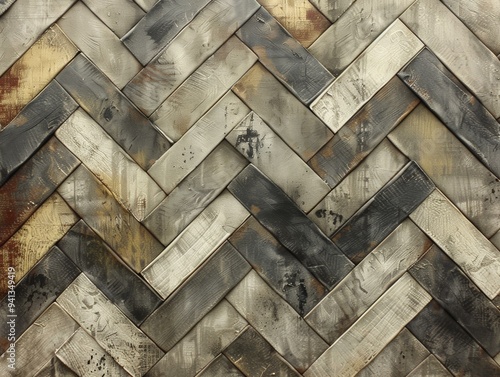 Abstract Pattern Wall Art, Metal Slate Panels Decor