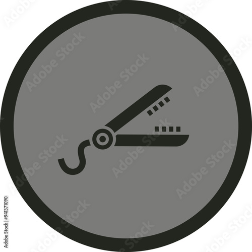 Hair Straightener Icon Design