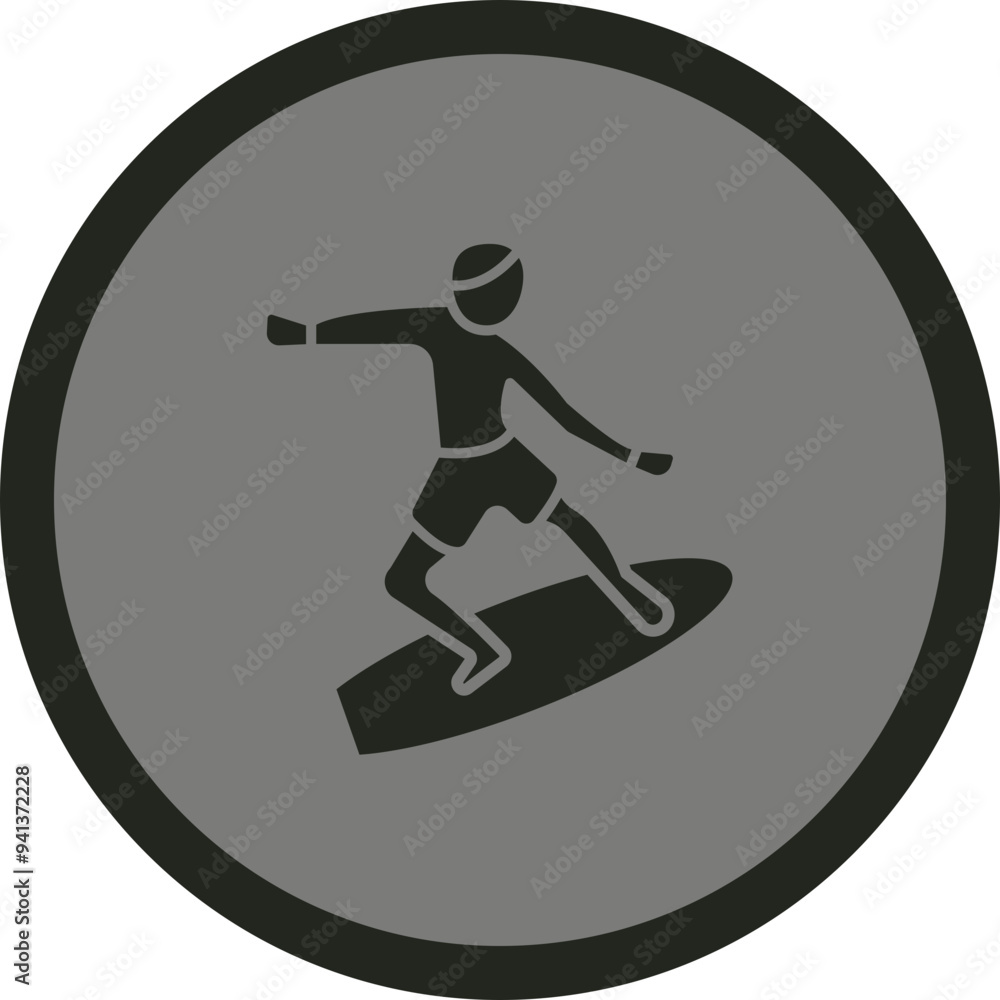 Surfing Icon Design Surfing Icon Design