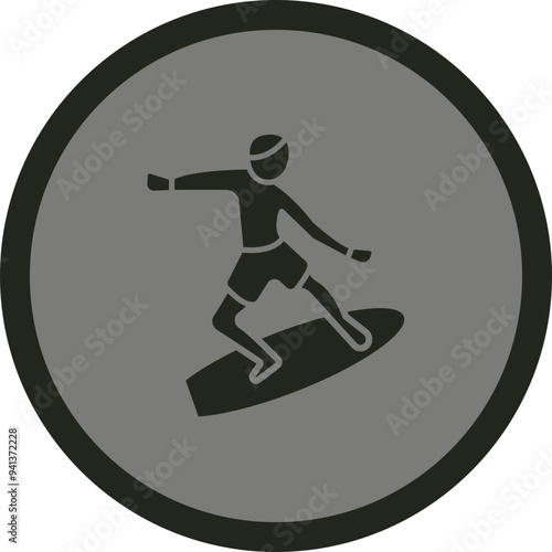 Surfing Icon Design