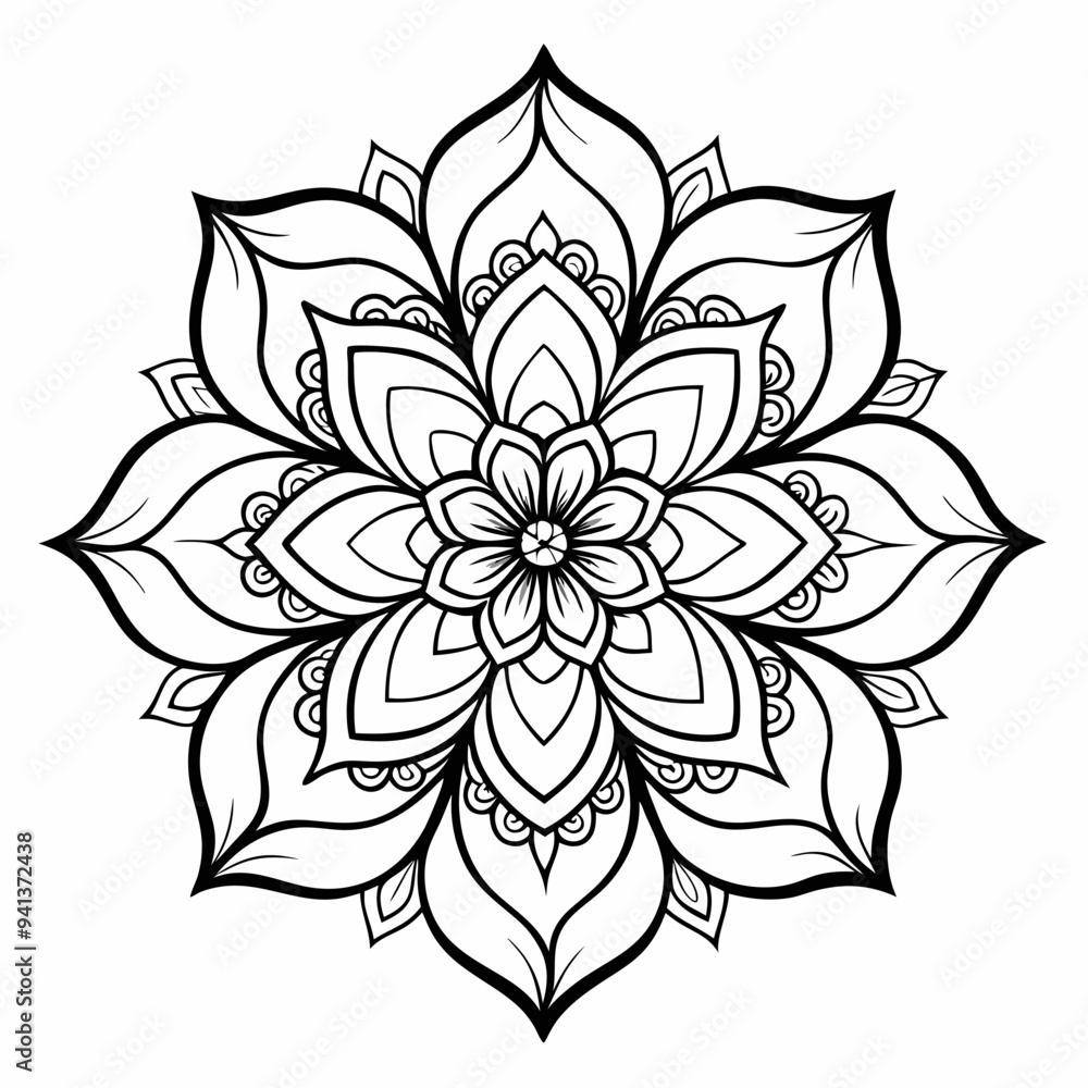 mandala design, clean line art, white background mandala design, clean line art, white background