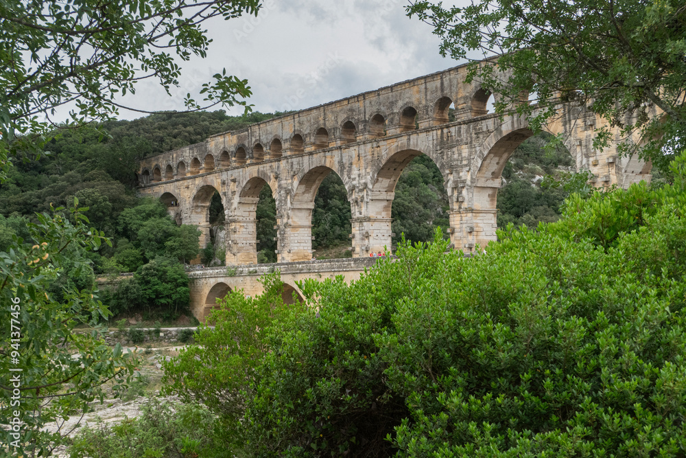 Fototapeta premium pont du gard roman aqueduct