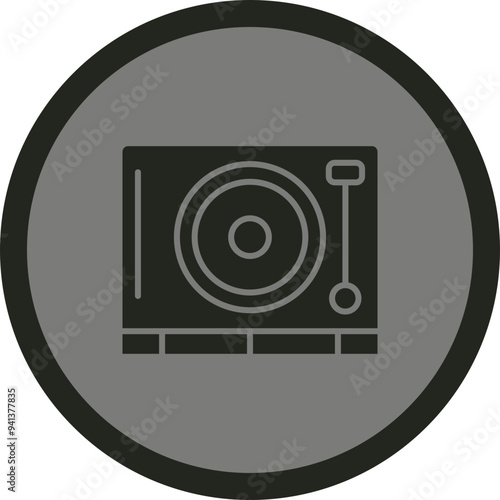 Vinyl Player Icon Design