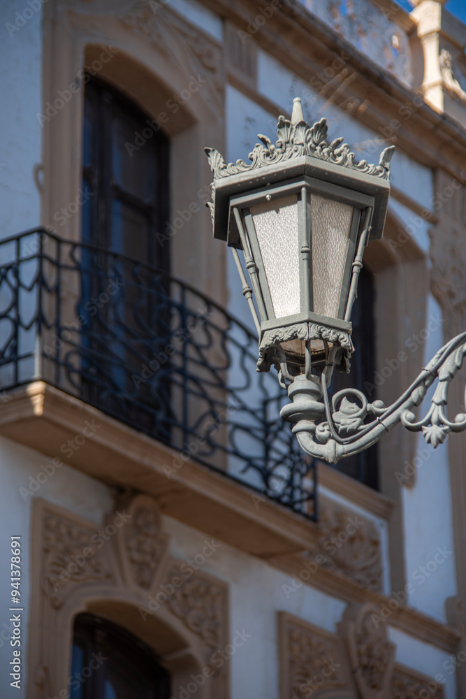 Ronda Street Lamp and balcony detail
