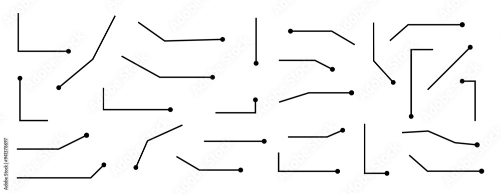 Callouts titles set. Digital callouts . Line callout label set. Callouts titles set. Digital callouts . Line callout label set.