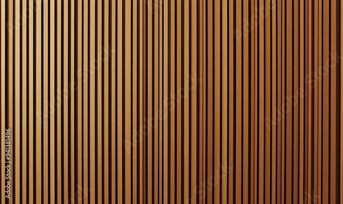 Close-up of a wooden wall with vertical slats.