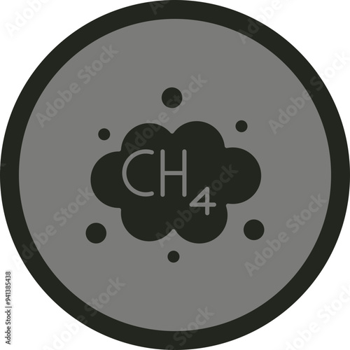 Methane Icon Design