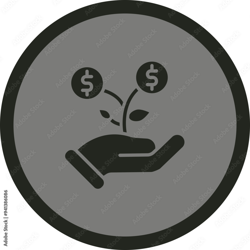 Investment Management Icon Design Investment Management Icon Design